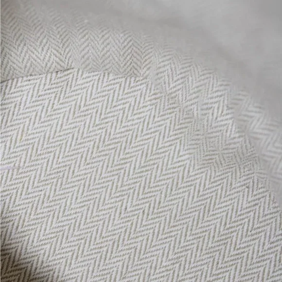 Tory Burch Leather Trim Basket Weave Drawstring Bucket Bag Blue - Picture 11 of 12